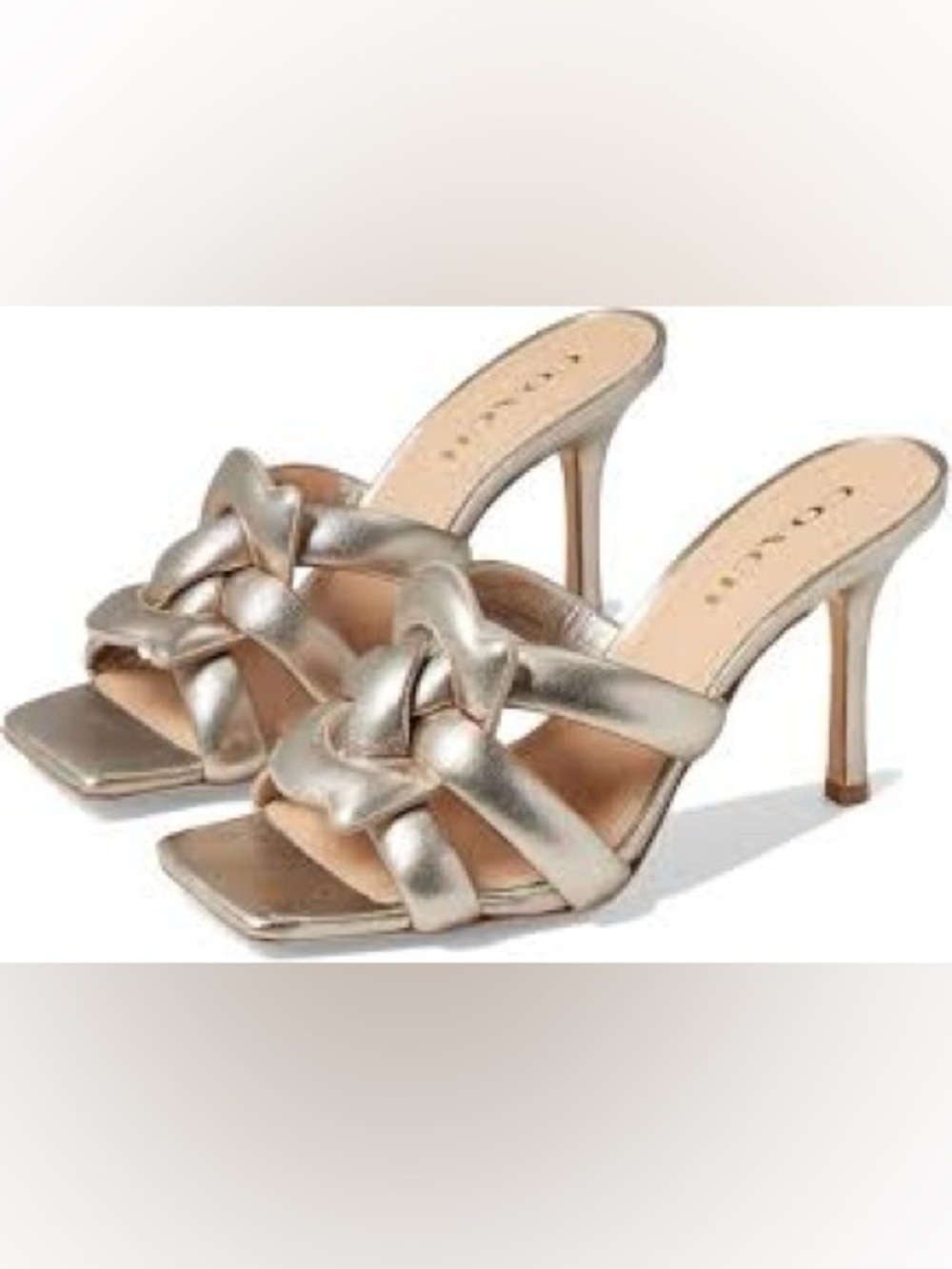 Coach Kellie Metallic Leather Sandals